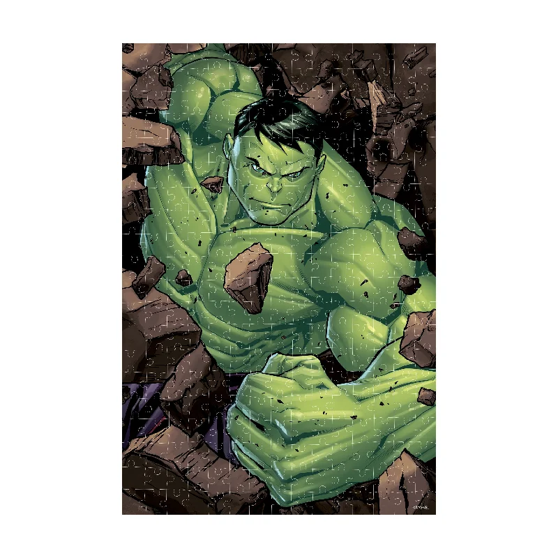 Marvel Avengers - The Incredible Hulk 3D Lenticular Jigsaw Puzzle in a Collectible Shaped Tin: 300 Pcs