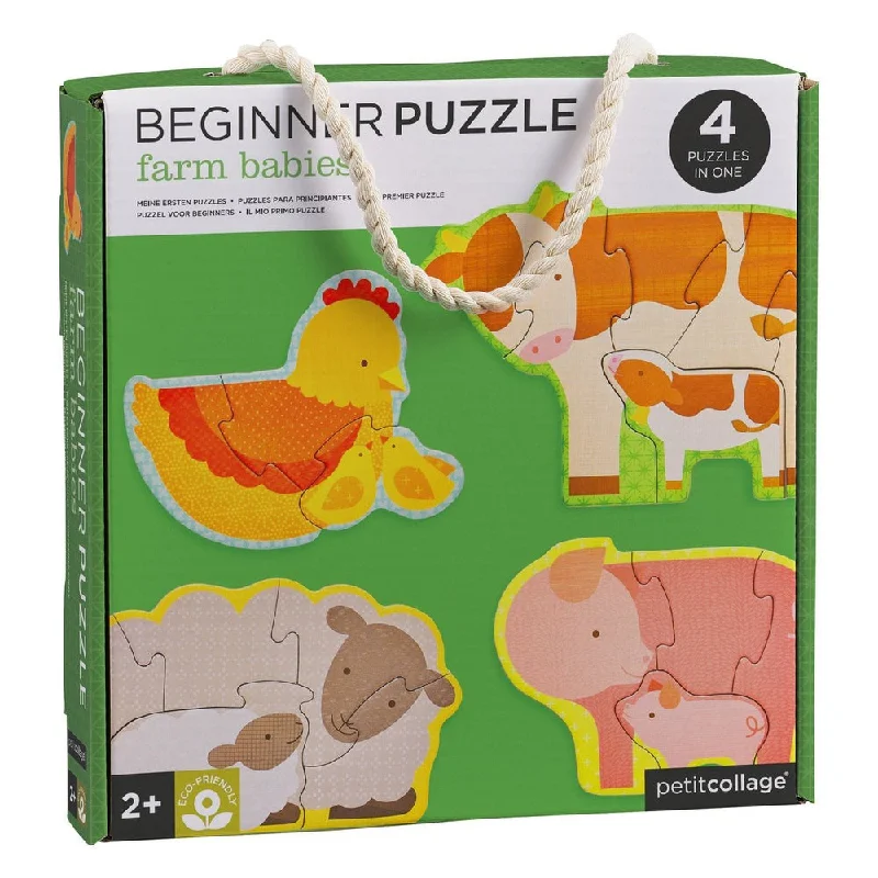 Petit Collage farm babies beginner puzzle