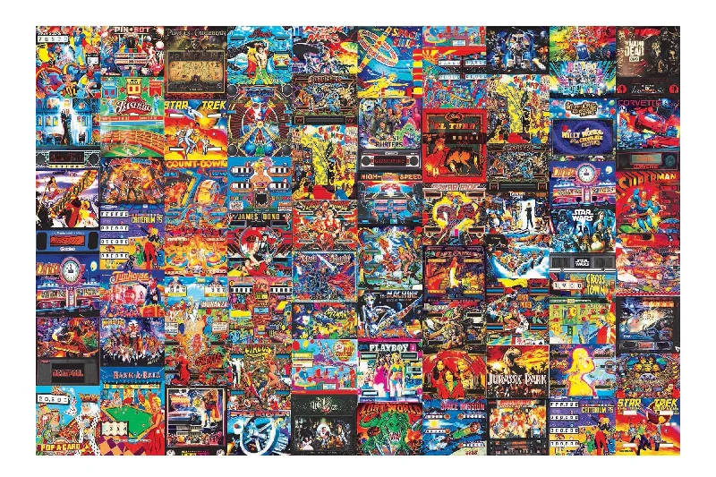 Pinball Parlor Retro Arcade Puzzle | 1000 Piece Jigsaw Puzzle