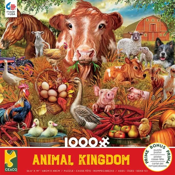 Animal Kingdom Farm 1000pc Puzzle