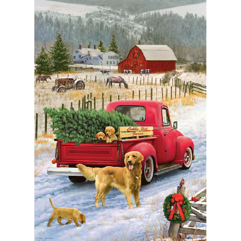 Red Truck Farm Tray Puzzle 35 Pc 58891