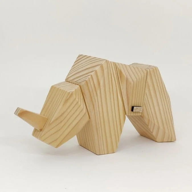 Ron The Rhino - Wooden Magnetic Puzzle