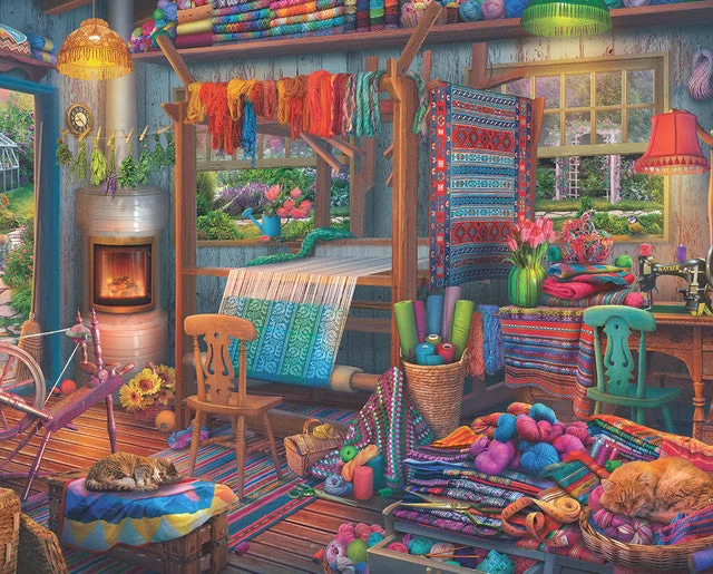 Springbok Weavers Cottage 1000 Piece Jigsaw Puzzle