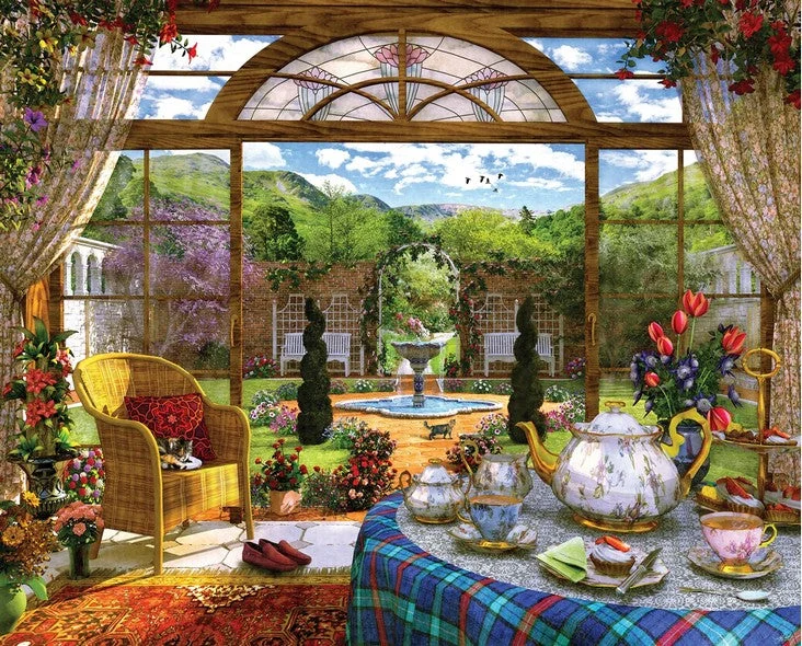 SPRINGBOK PUZZLES THE CONSERVATORY 1000 PIECE JIGSAW PUZZLE MADE IN USA