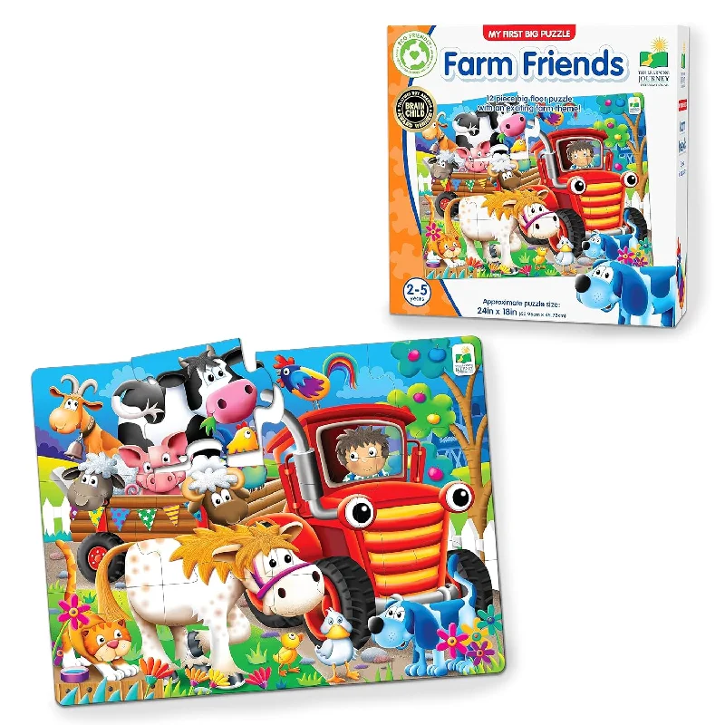 The Learning Journey My First Big Floor Puzzle - Farm Friends - 12 Piece To