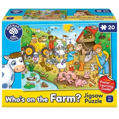 Who's On The Farm - 20 Piece Puzzle