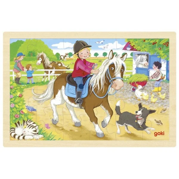 Wooden 24 Piece Pony Jigsaw