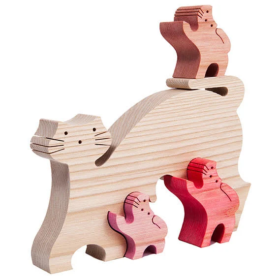 Wooden Cat Puzzle