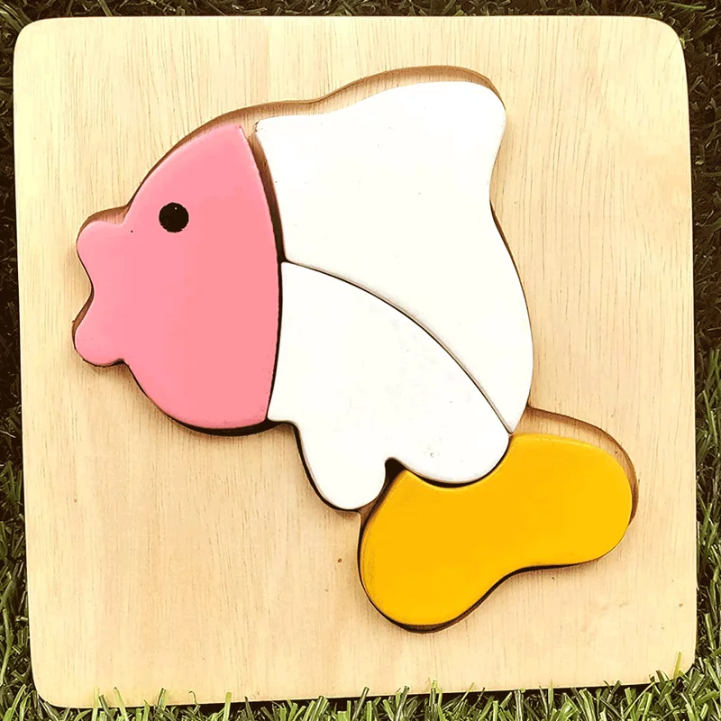 Wooden Fish Puzzle Toy Game