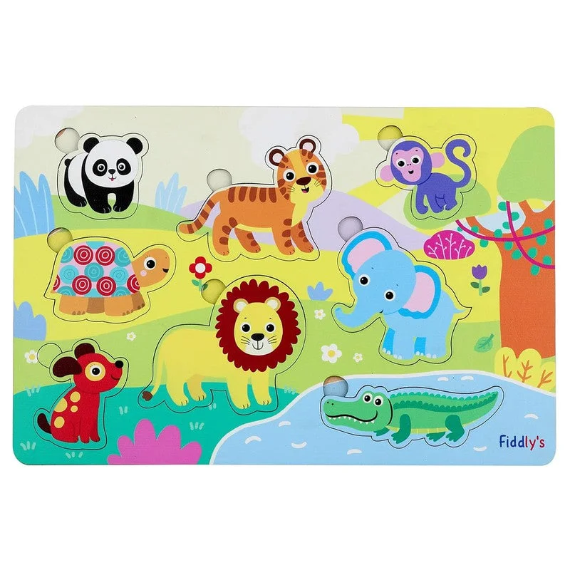 Wooden Learning Educational Puzzle (Animals)