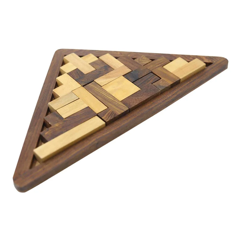 Wooden Pentamino Puzzle 13 Pcs Triangle