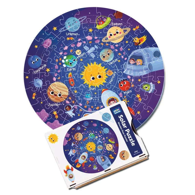 Wooden Round Space Puzzle (72 Pieces)