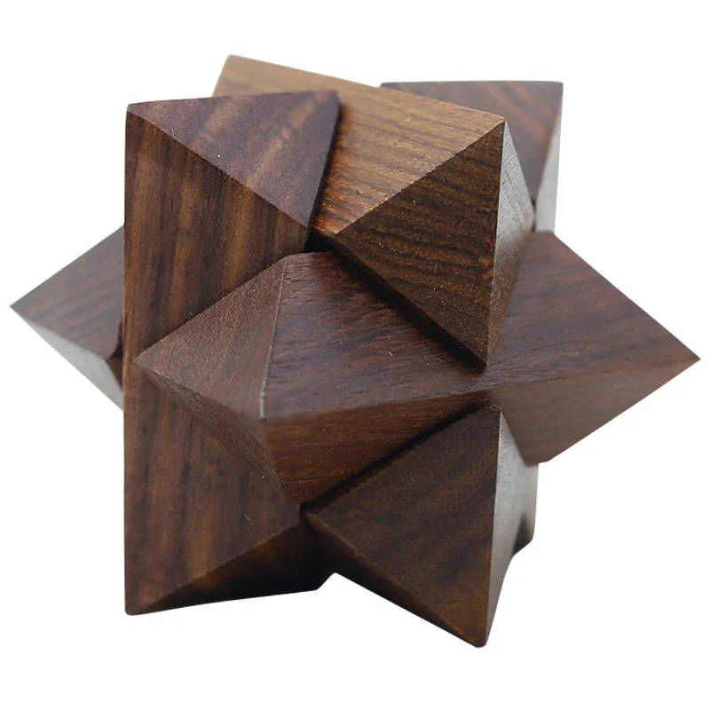 Wooden Star Cube Puzzle