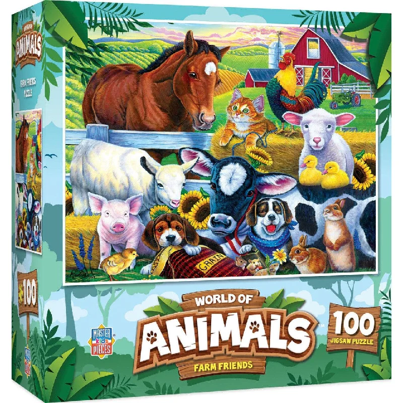 World of Animals - Farm Friends - 100 Piece Puzzle