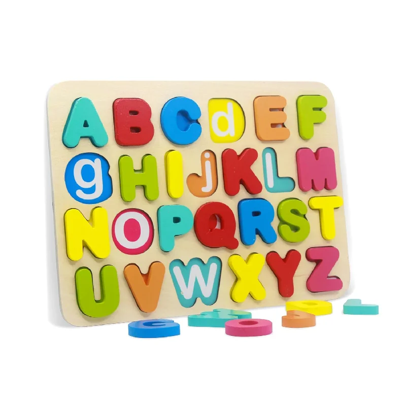 You&Xi Toddler Puzzles For Kids Age 3 4 Years Old Wooden Learning Alphabet