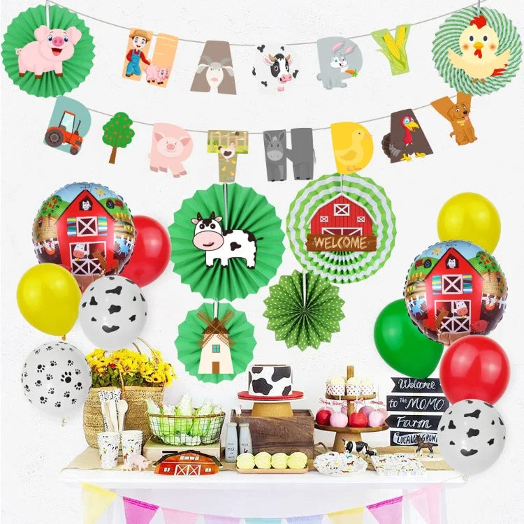 Farm Animal Theme Birthday Party Balloons