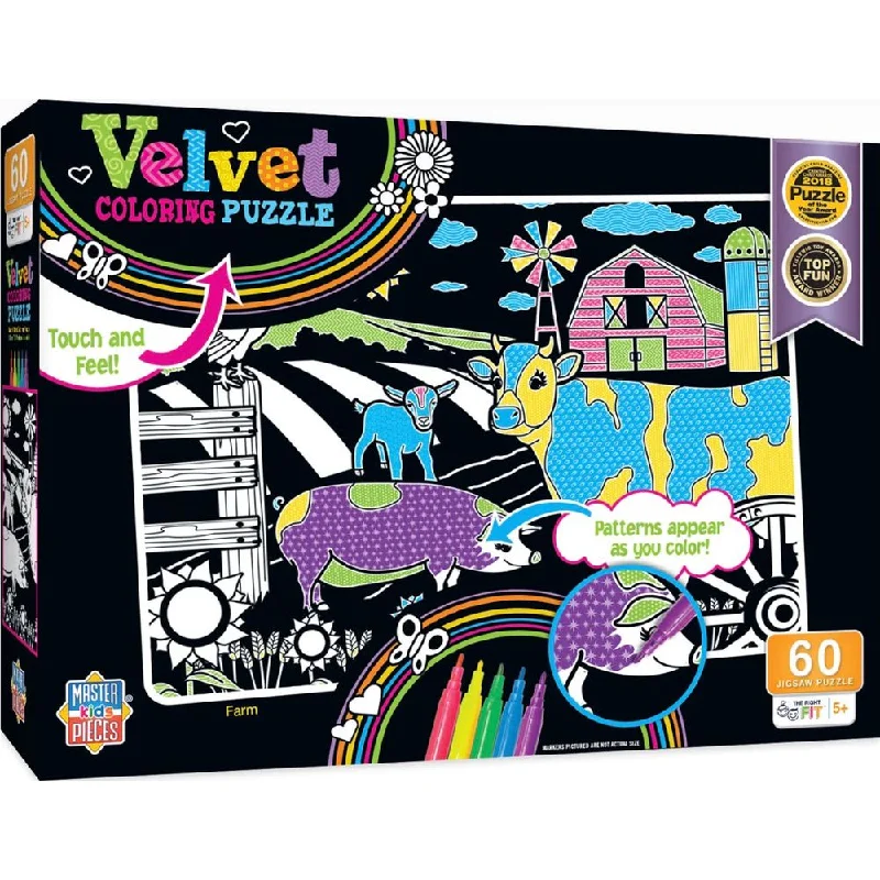 Farm Velvet Coloring 60 pc