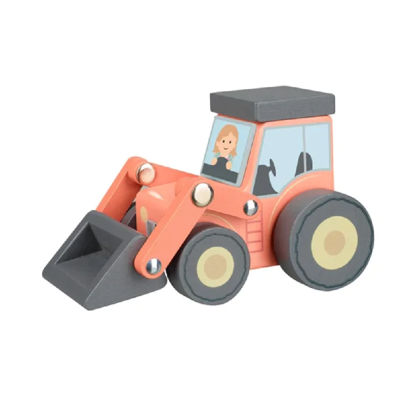 Orange Tree Toys - Wooden Farm Loader Tractor