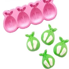 Stork baby feet silicone fondant mould