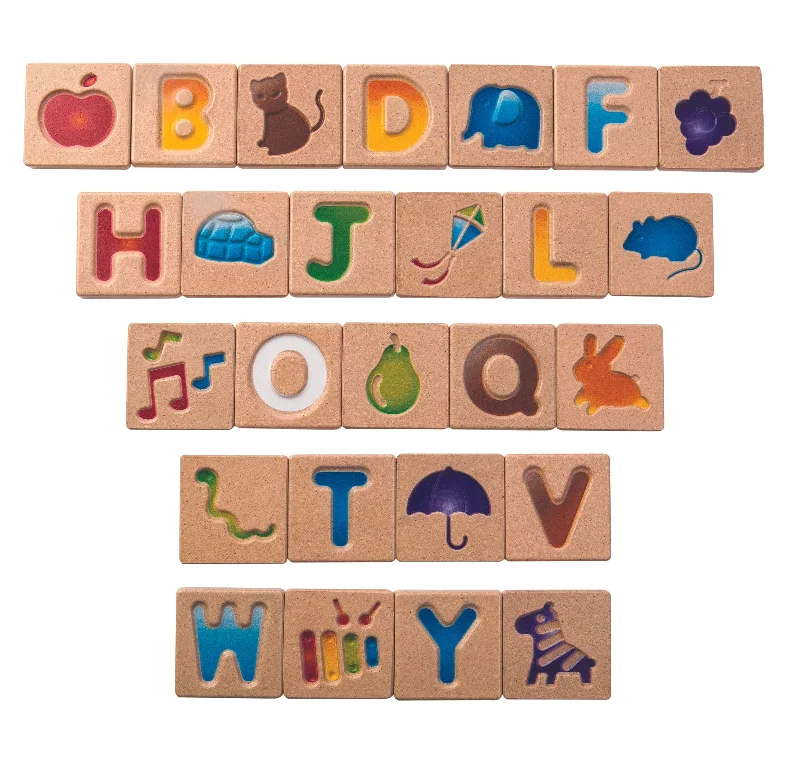 Alphabet A-Z Natural Wood Baby Toy