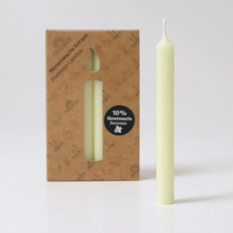 Creme Beeswax Candles (10%) - 12 pc.