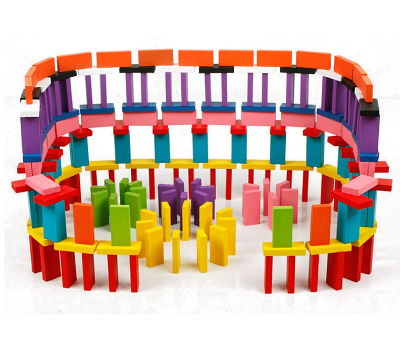 Mukayimotoy Wooden Colorful Domino Set (Additional Kit)