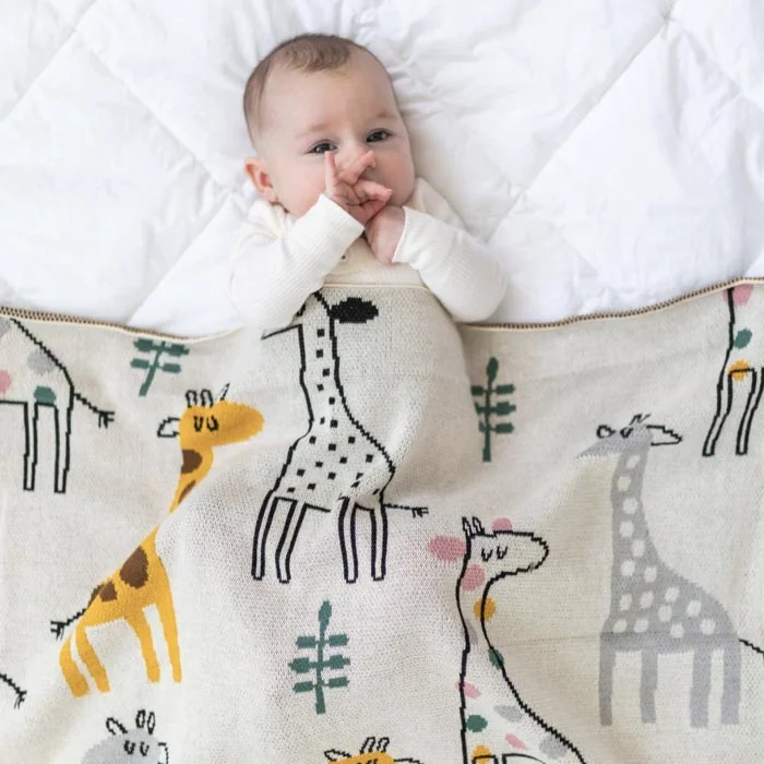 Georgie Giraffe Baby Blanket