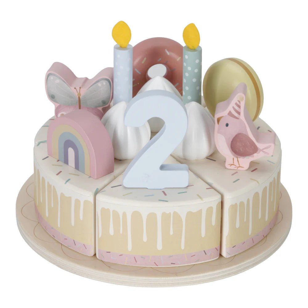 Little Dutch: Wooden Birthday Cake - Pink