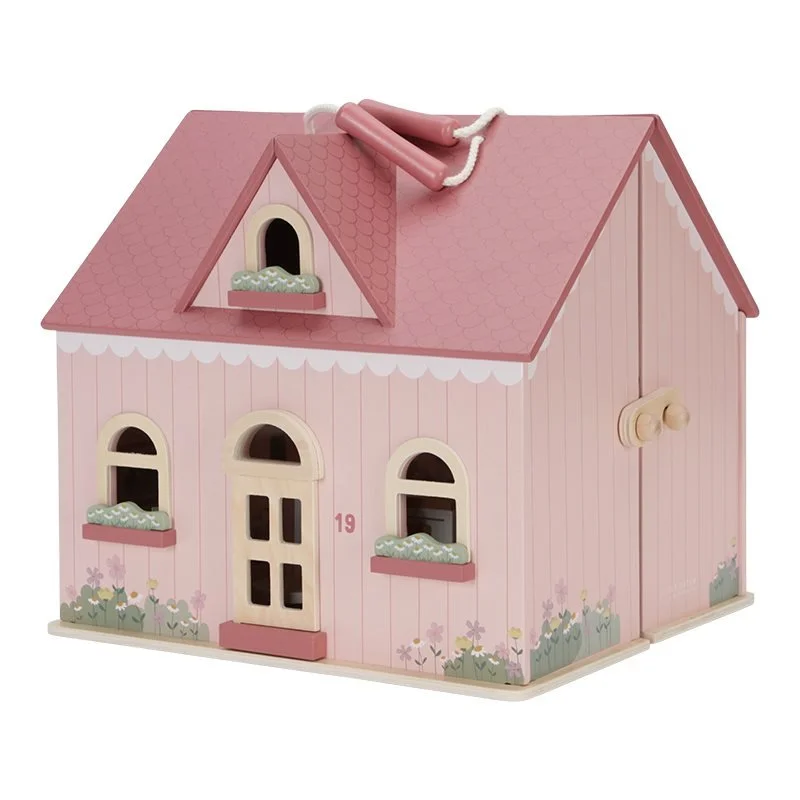 Little Dutch: Pink Wooden Portable Dollhouse