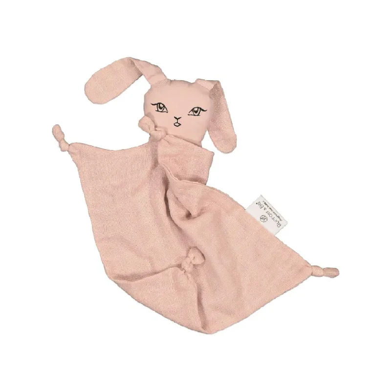 Muslin Bunny Baby Comforter - Dusty Rose