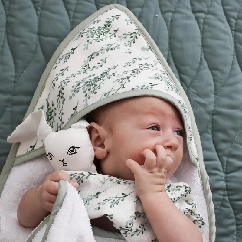 Organic Cotton Baby Hooded Towel – String Of Pearls