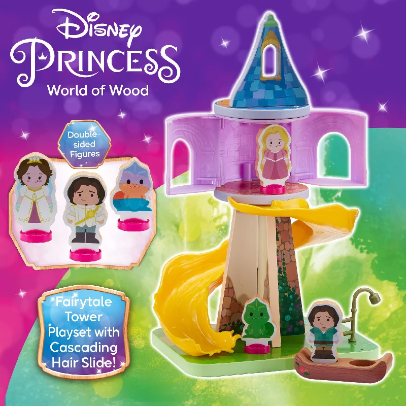 Disney Princess Rapunzel's Tower Figure Set | Disney Wooden Toys