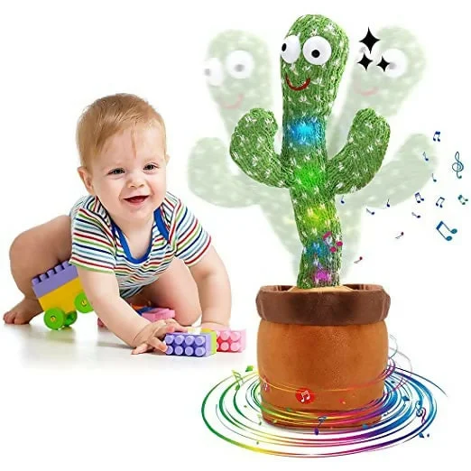 Talking Dancing Cactus Baby Toy – Wiggling, Singing, and Recording Fun for Kids