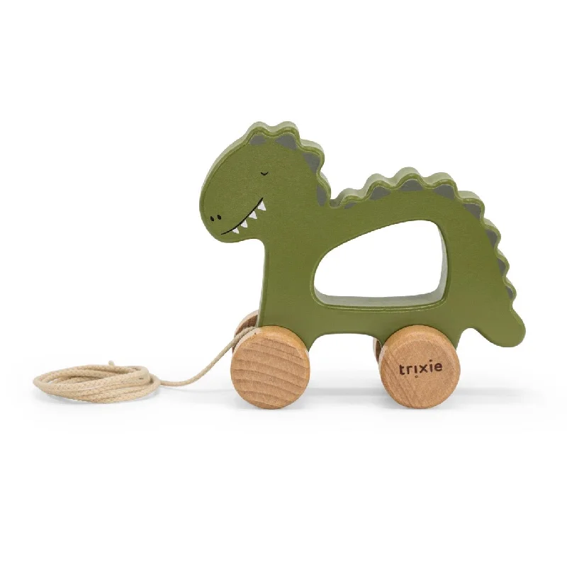 Trixie: Wooden Pull Along Toy - Mr. Dino