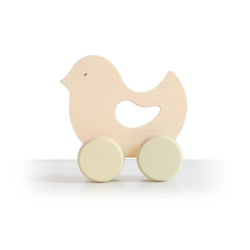 Wooden Birdie Rolling Toy by Briki Vroom Vroom