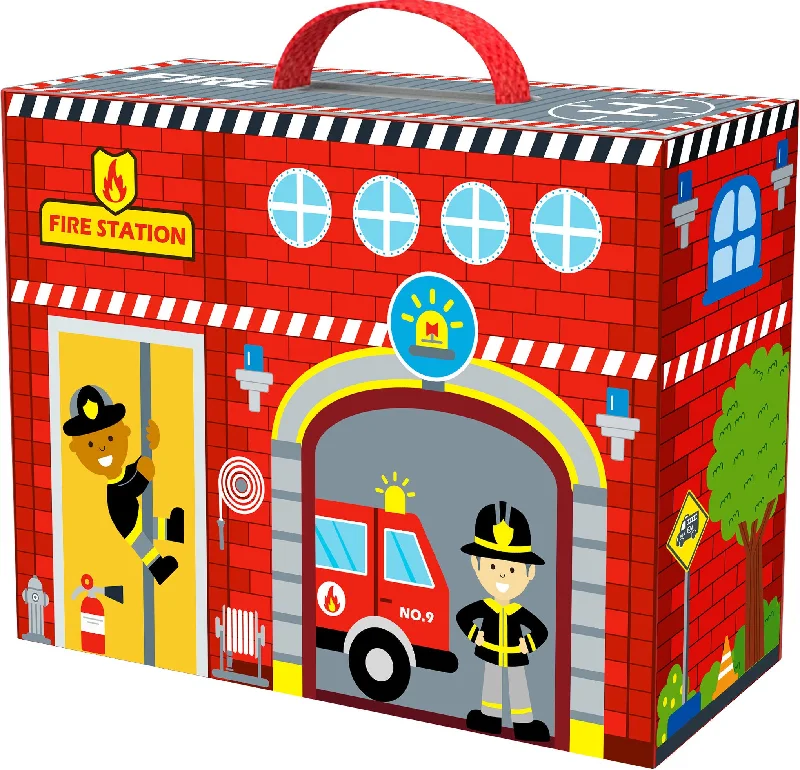 Wooden Fire Station - Tooky Toys