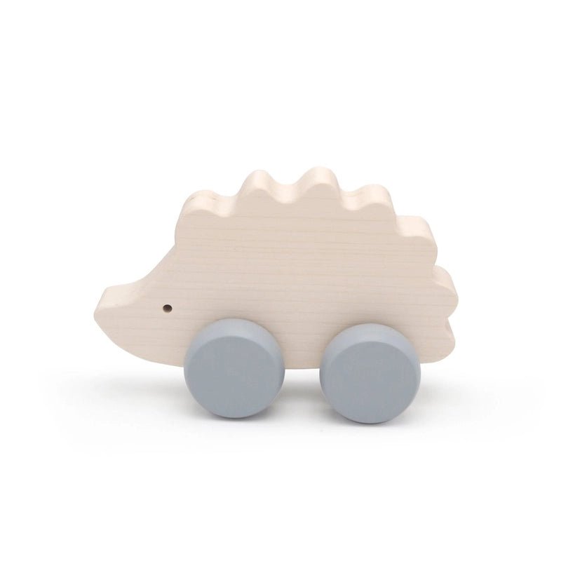 Wooden Hedgehog Rolling Toy by Briki Vroom Vroom