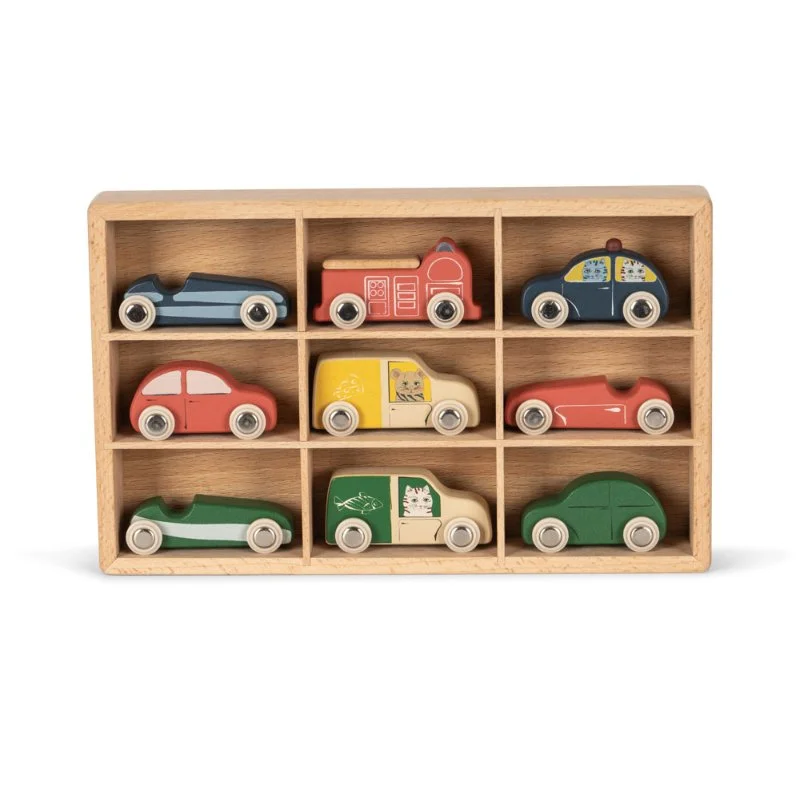 Wooden Mini Cars Set by Konges Sløjd