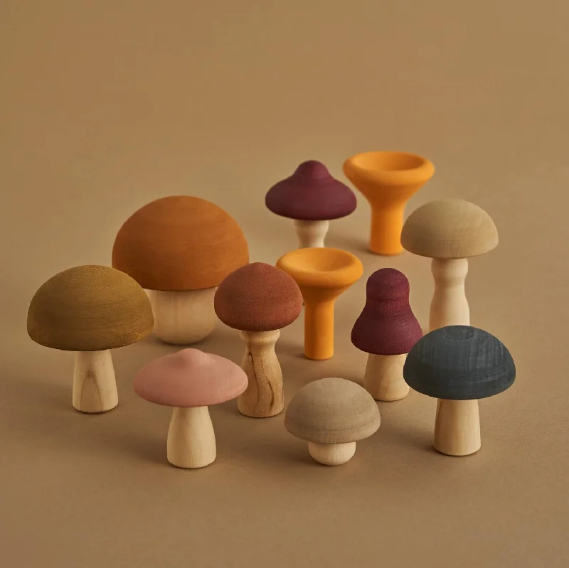 Wooden Mushrooms by Raduga Grez