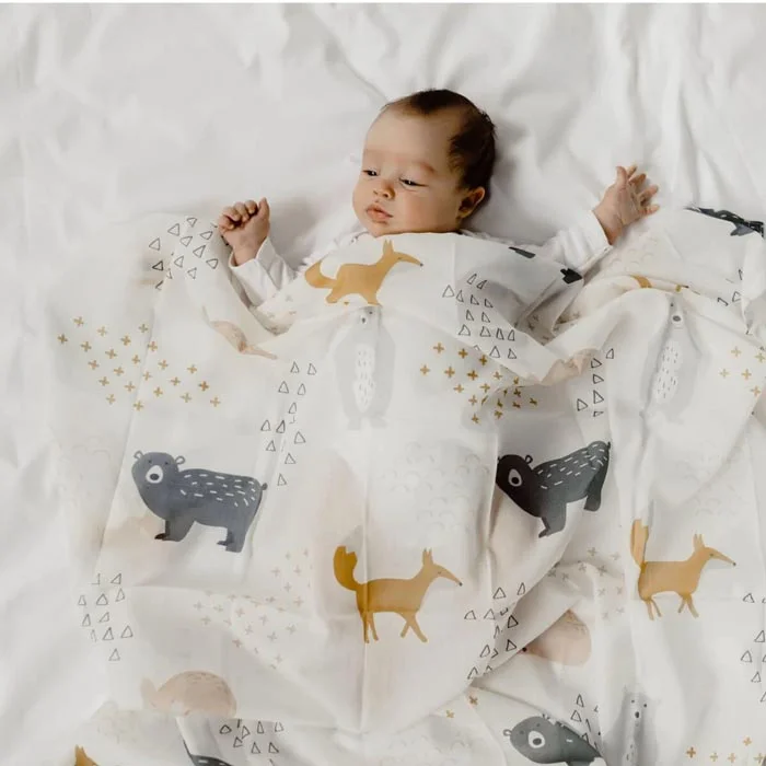 Woodland Wonder Baby Muslin Swaddle